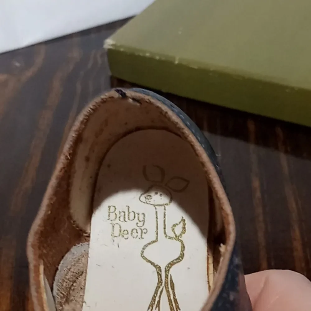 Vintage Leather Baby Deer Shoes